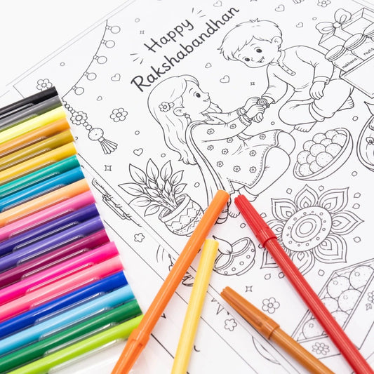 Rakshabandhan Activity Hamper | Gift Bag with Games, Art Activities & Snacks | Bunch of Memories