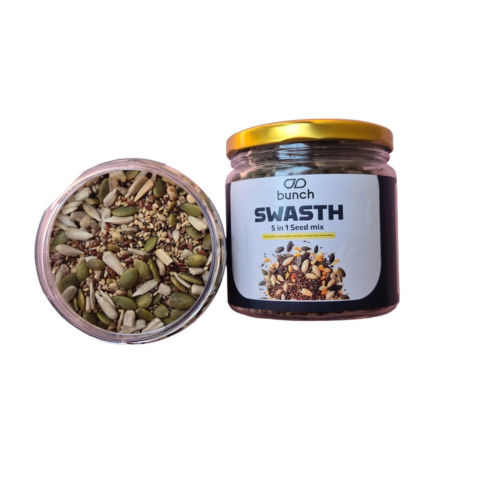 Swasth 5-in-1 Seed Mix | Protein & Fiber Rich 250g Jar