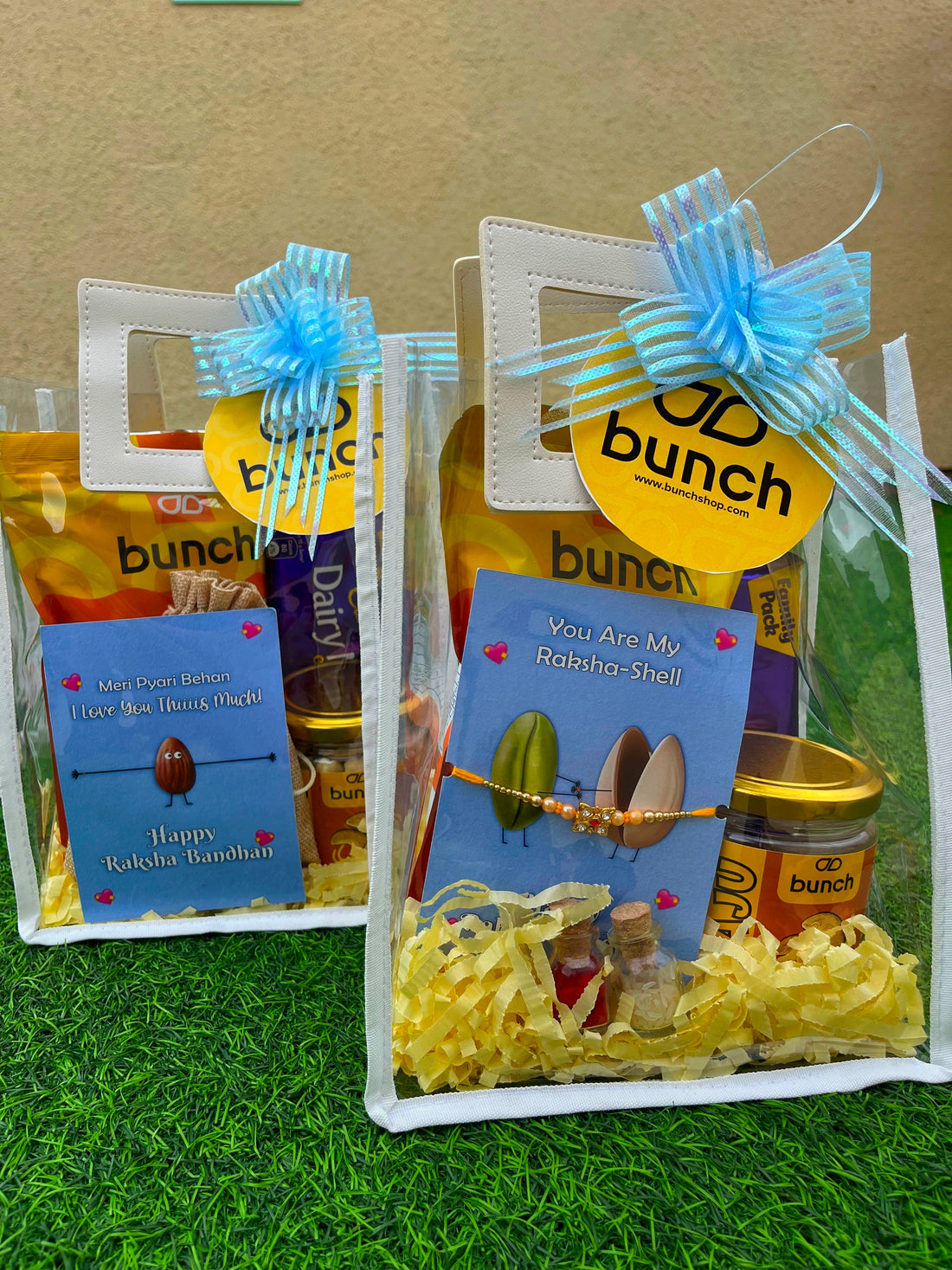Rakshabandhan Gift Hamper for Brother | Premium Dry Fruits, Rakhi & Chocolates | Bunch