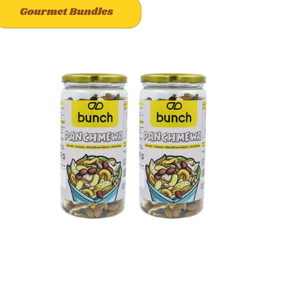 Panchmeva  5-in-1 Trail Mix | Prashadam Dryfruit Mix | 500gm Jar x 2