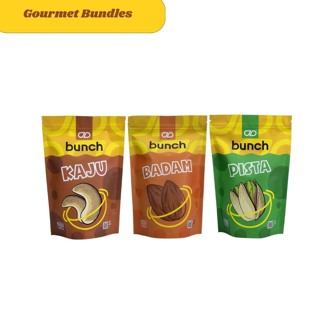 Bunch Daily Essentials Trio (Almonds, Cashews & Pistachios) - 1050g