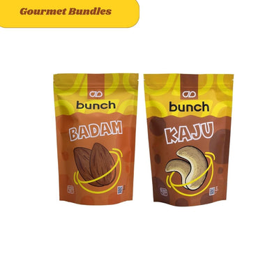 Bunch Daily Essentials Duo Almonds 350g + Cashews 350g | Combo 700g