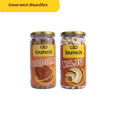 Combo | California Almonds + Jumbo cashews W240 JAR | 1 Kg