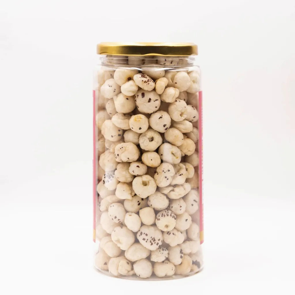 Pop Edit Pink Dust Himalayan salted Makhana 100g Jar | Himalayan Pink Salt Fox Nuts | Fasting Snacks