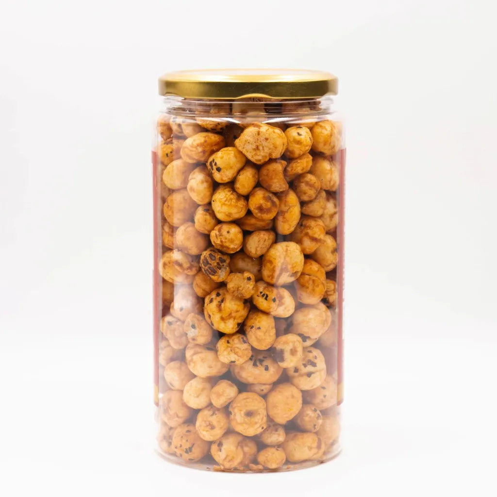 Pop Edit Tangy Tadka  Tomato Makhana 100g Jar | Roasted Fox Nuts in Olive Oil | Healthy Protein Snack