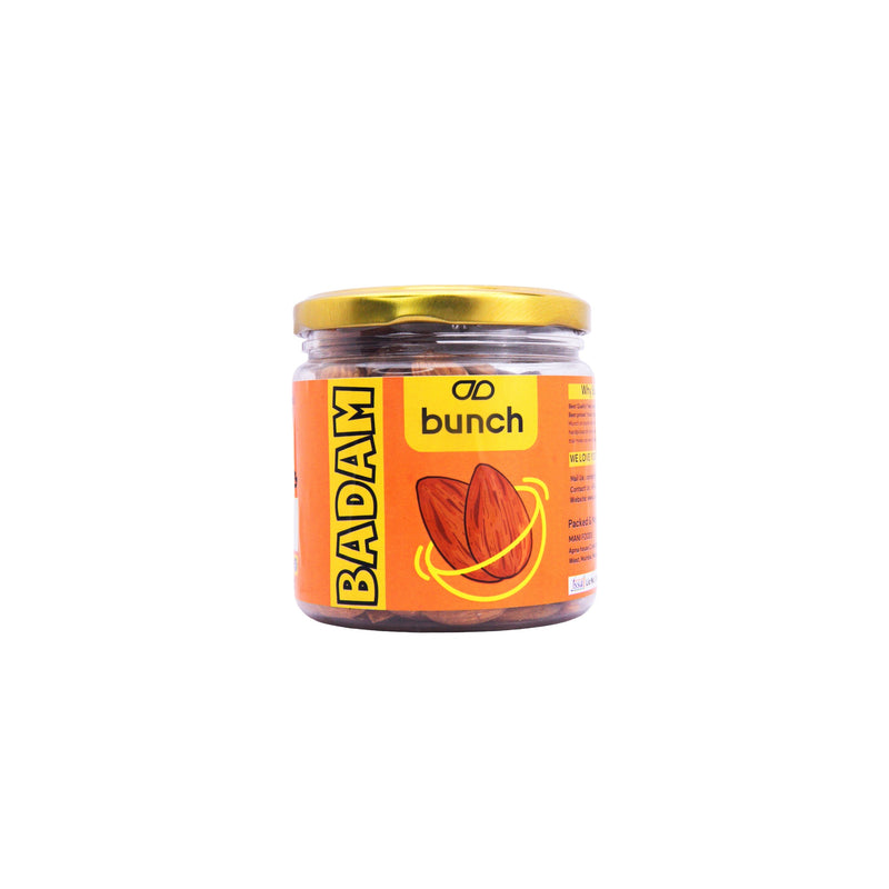 Premium California Almonds (Badam) Jar | Crunchy & Nutritious Healthy Snack