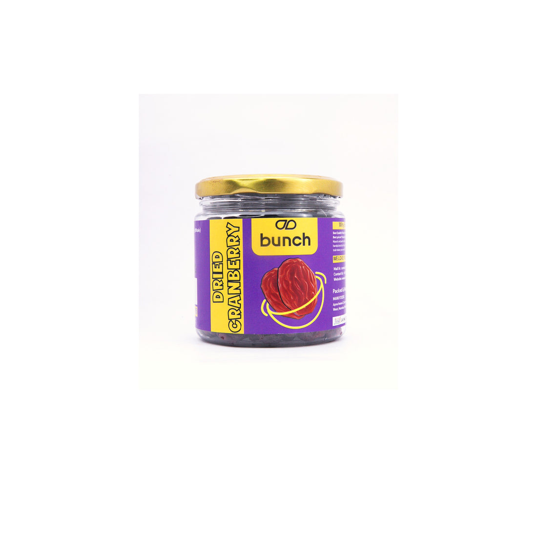 Dried Cranberries | Antioxidant-Rich Healthy Snack | 200gm