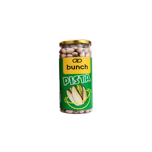 Bunch Premium Roasted Pistachios (Pista) Jar | Healthy Dry Fruit Snack | Crunchy & Protein Rich Nuts