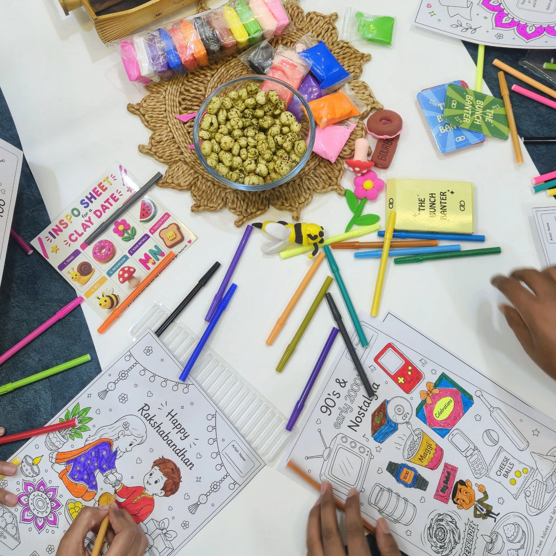 Rakshabandhan Activity Hamper | Gift Bag with Games, Art Activities & Snacks | Bunch of Memories