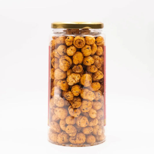 Pop Edit Blaze Pop Peri Peri Makhana 100g Jar | Olive Oil Roasted Fox Nuts | High Protein Healthy Snack