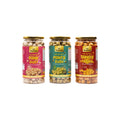 Pop Edit  Makhana Combo – Pink Salted , Pudina & Tangy Tomato - 300g | Flavoured Foxnuts | Roasted Makhana Snack Pack