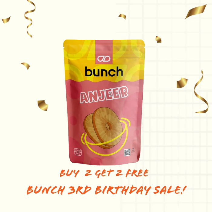 Bunch Raw Anjeer (Dried Figs) 300g – Premium Dry Fruit for Breakfast, Oats & Snacking