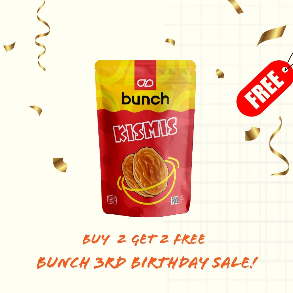 Bunch Brown Indian Raisins | Premium Kishmish | 200gm B2G2