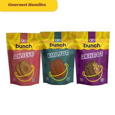 Bunch Daily Nourish Combo Pack (900g) | Anjeer, Dates , Walnuts