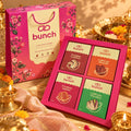 BUNCH Assorted Premium Dry Fruits Gift Box – California Almonds & Pistachios, W240 Cashews and Brown Raisins | 400g