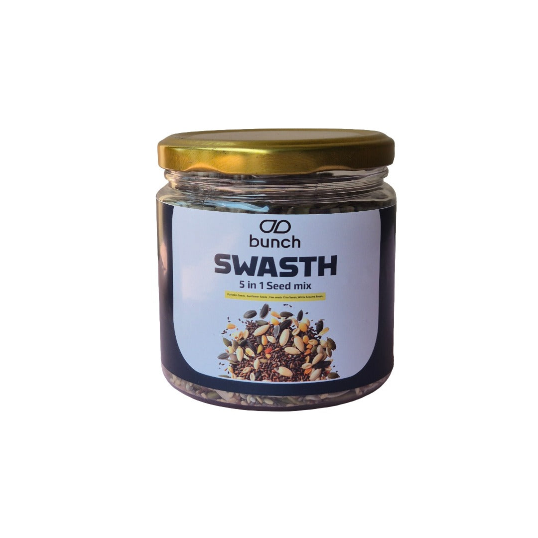 Swasth 5-in-1 Seed Mix | Protein & Fiber Rich 250g Jar