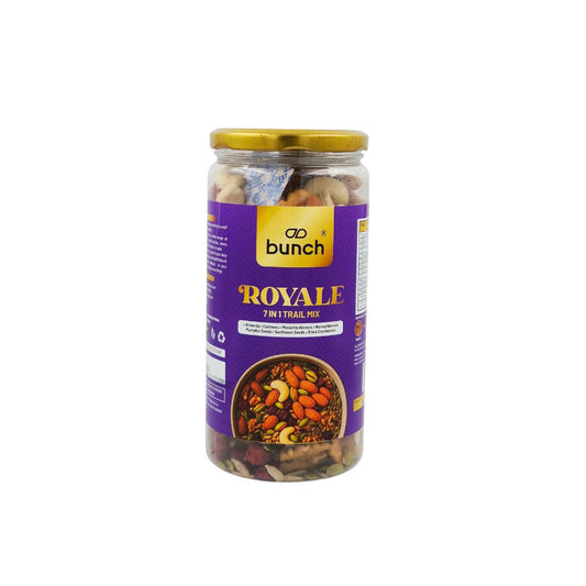 Bunch Royale Trail Mix | Premium Nut, Seed & Berry Mix | Healthy Protein-Rich Snack |500g